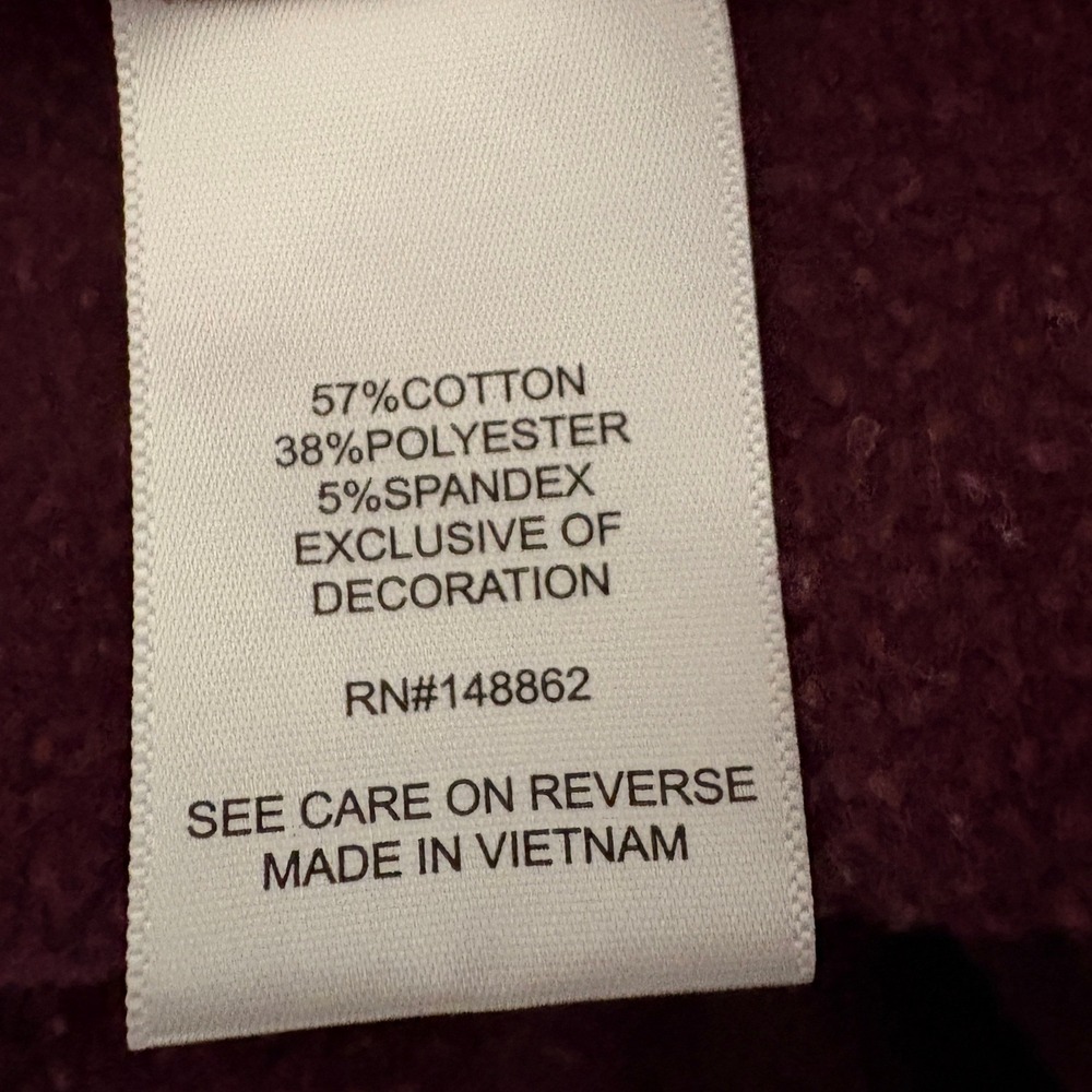 Torrid Super Soft Fleece Joggers Burgundy Plus Size 3 - Picture 4 of 6